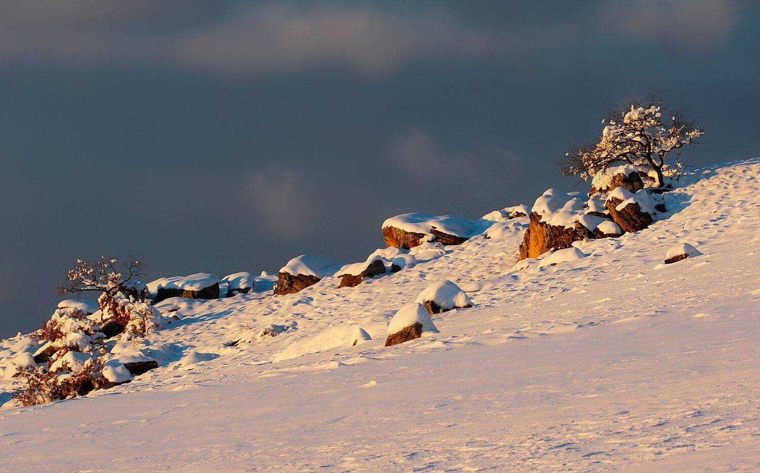 горы,зима,снег,вершины,пейзаж,небо,деревья,дагестан,природа, Marat Magov