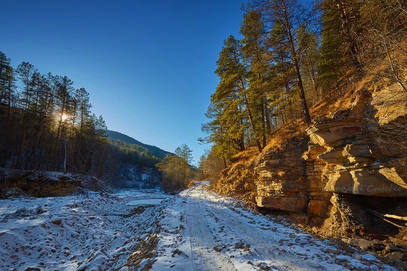 кавказ горы зима На тракте фото превью