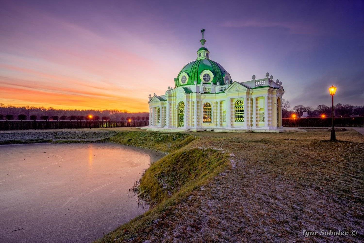 Кусково, Москва, закат, Kuskovo, Moscow, sunset, Игорь Соболев