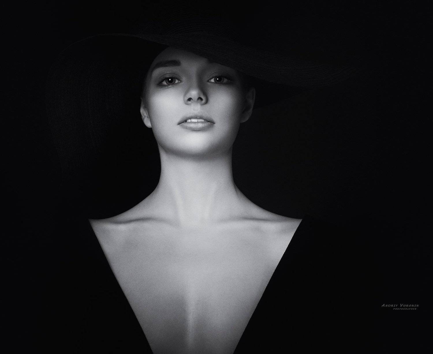 портрет, девушка, черно-белое, арт-фото,стиль,, Андрей Воронин