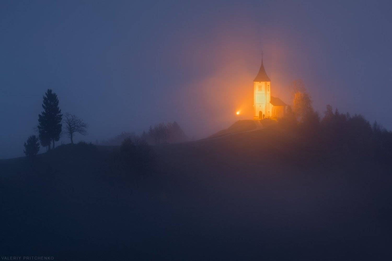 slovenia, nature, church, dawn, landscape, architecture, словения, природа, архитектура, путешествия, рассвет, пейзаж, Валерий Притченко