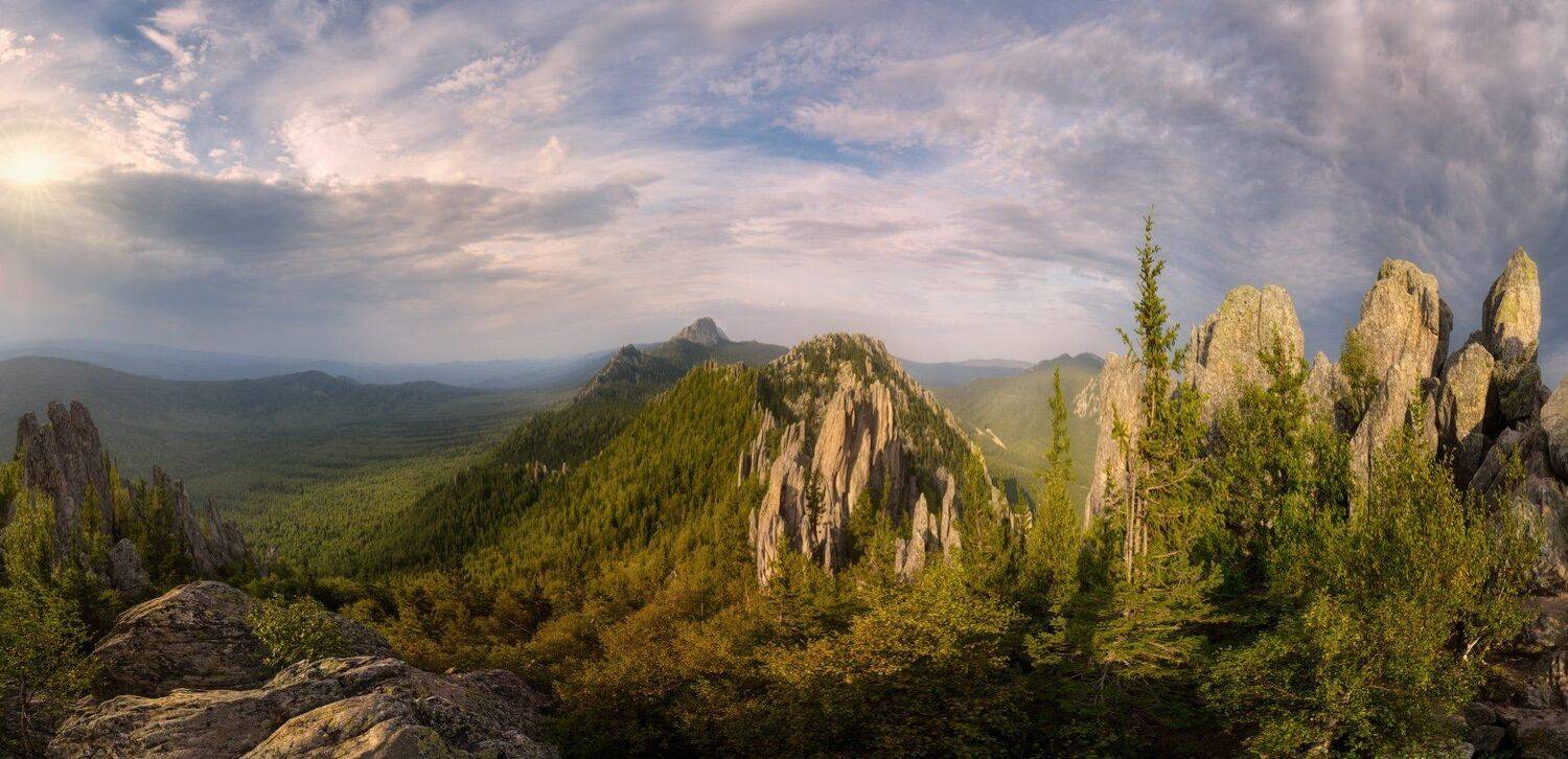 большой таганай, златоуст, южный урал, двухглавая сопка, откликной гребень, митькины скалы, бараньи лбы, Сергей Кочергин