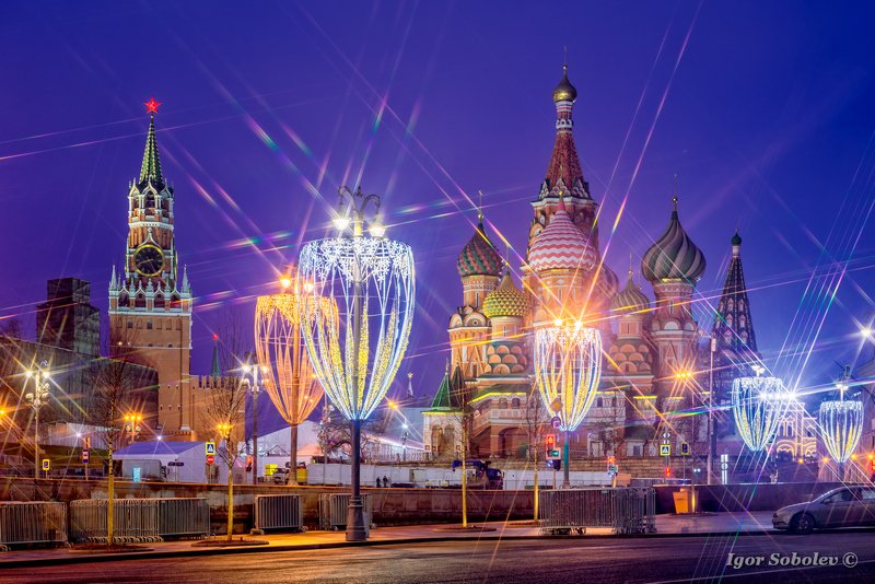 Москва, Кремль, Новый год, Moscow, Kremlin, New Year Праздничная Москва фото превью