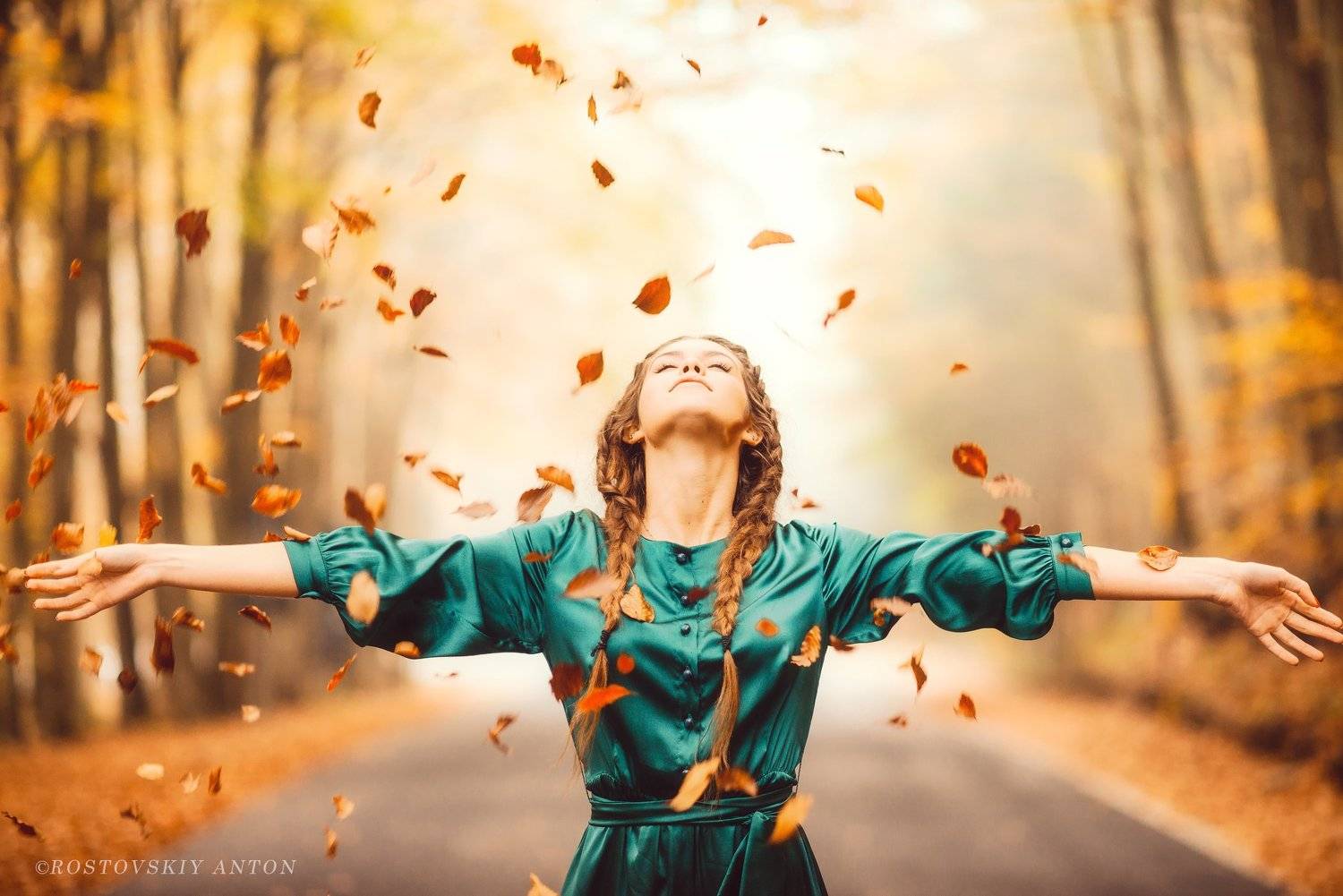 фототур, Тоскана, девушка, осень, счастье, листья, Tuscany, Italy, , Антон Ростовский