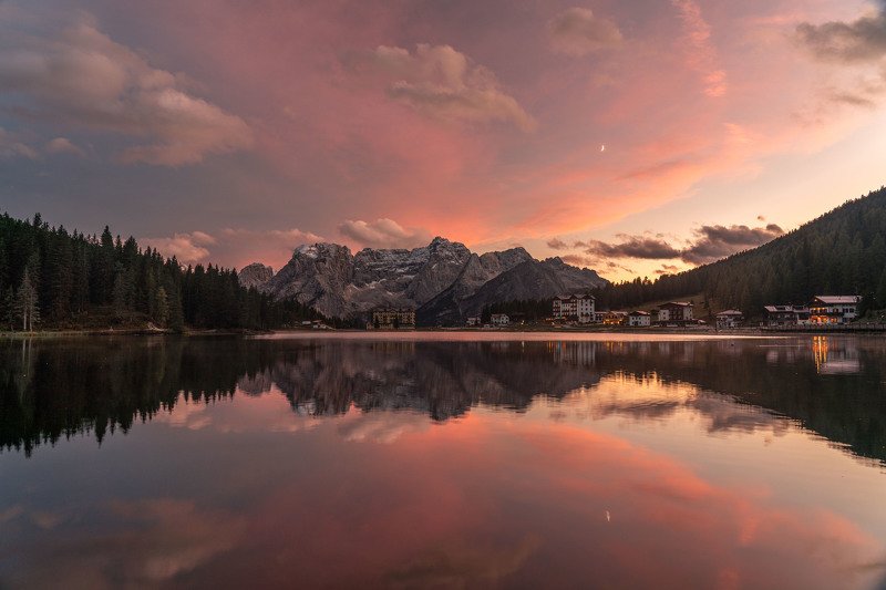 Закат на озере Мизурина фото превью