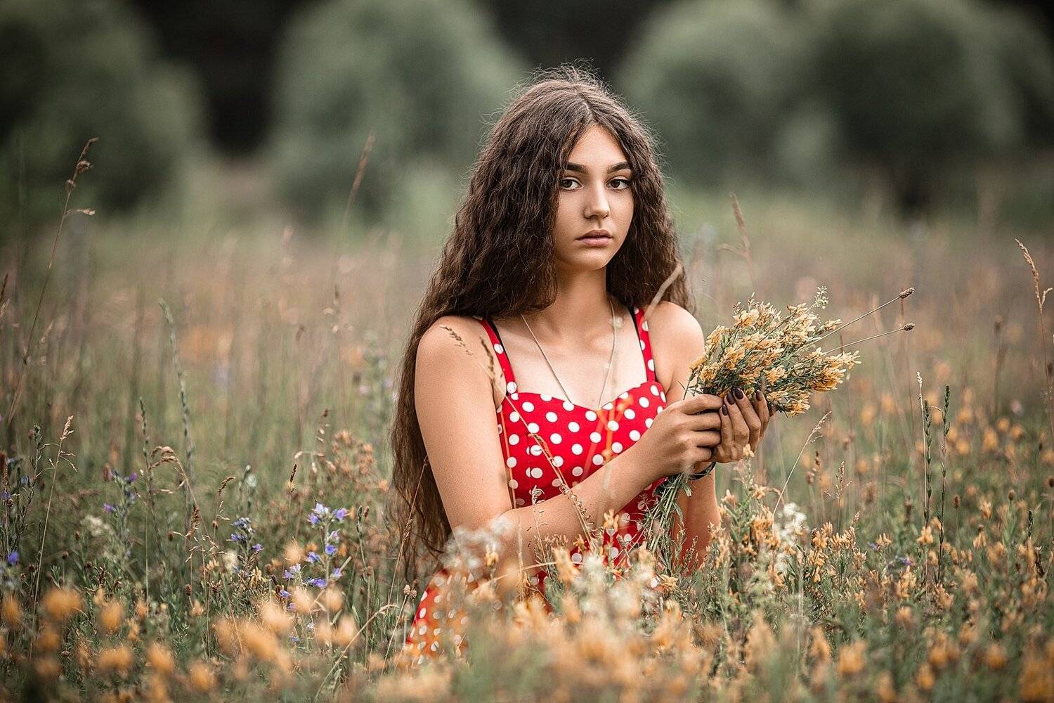 девочка, портрет, цветы, фотосессия, Владимир Васильев