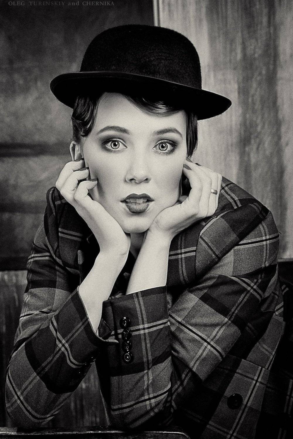 ретро сеппия женщина портрет женский, Олег Туринский