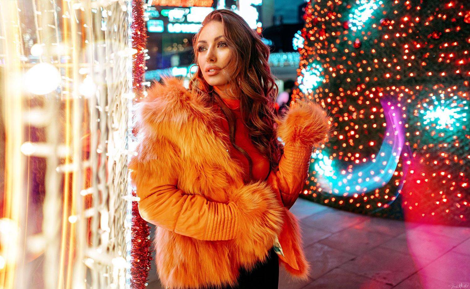 beauty, lights, colorful, pretty, girl, fashion, model, daylight, street, urban, style, , Каан Алтындал