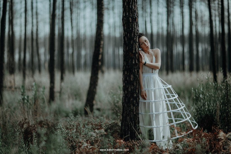 woman, art, fine art, forest, model, portrait Eucalyptus фото превью