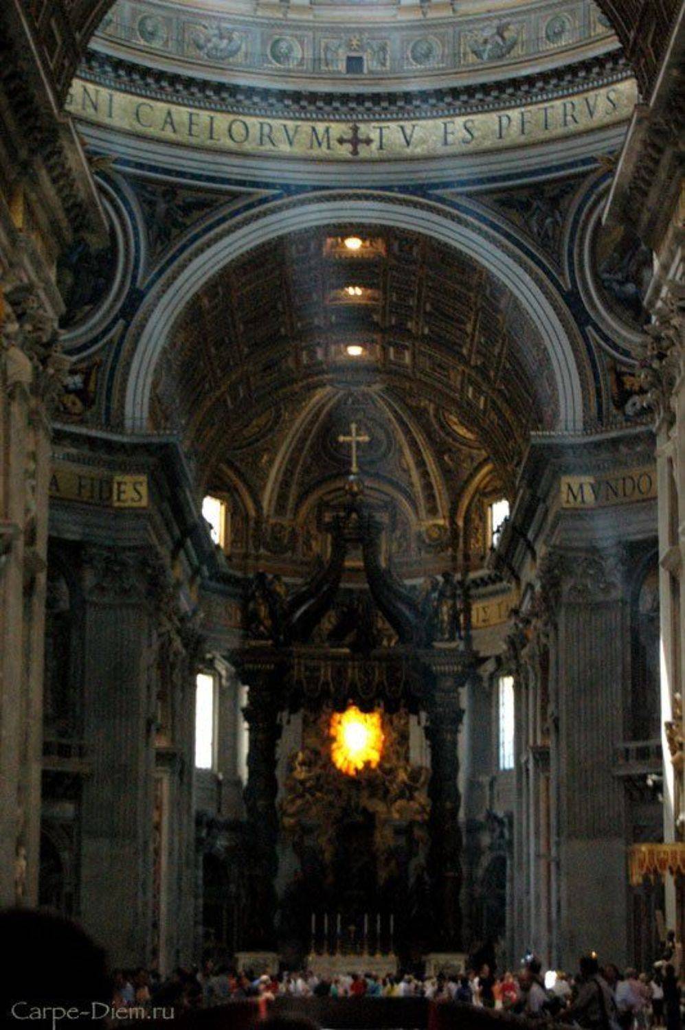 собор святого петра, рим, лучи, Carpe Diem
