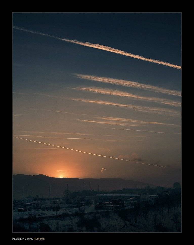 закат, солнце, красноярск, облока, Евгений Долгов NumicoR