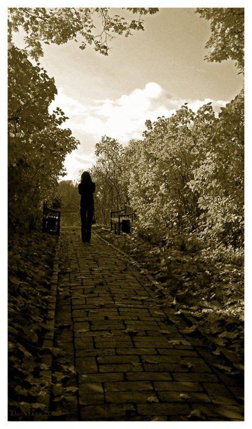 осень, девушка, Сергей Дужников