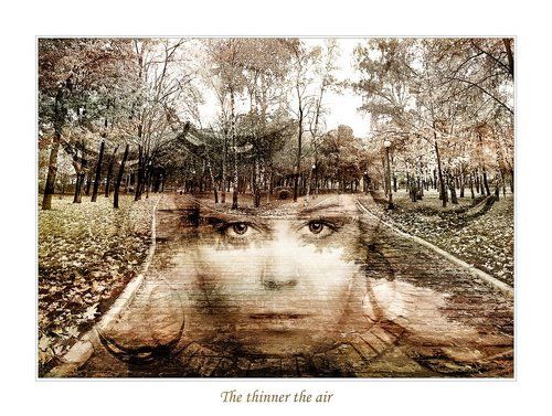 The thinner the air.