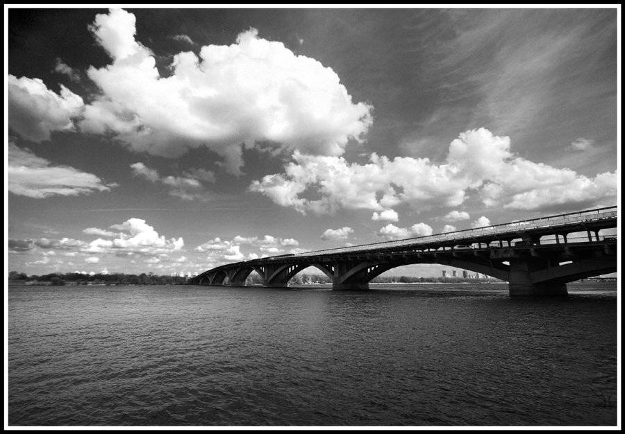 мост, вода, облака, Galateya