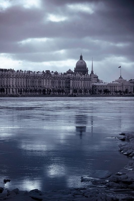 холодный город фото превью