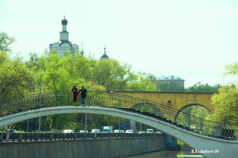 город,купола,москва,яуза,монастырь, церковь,кулешов,андронников, Кулешов Евгений