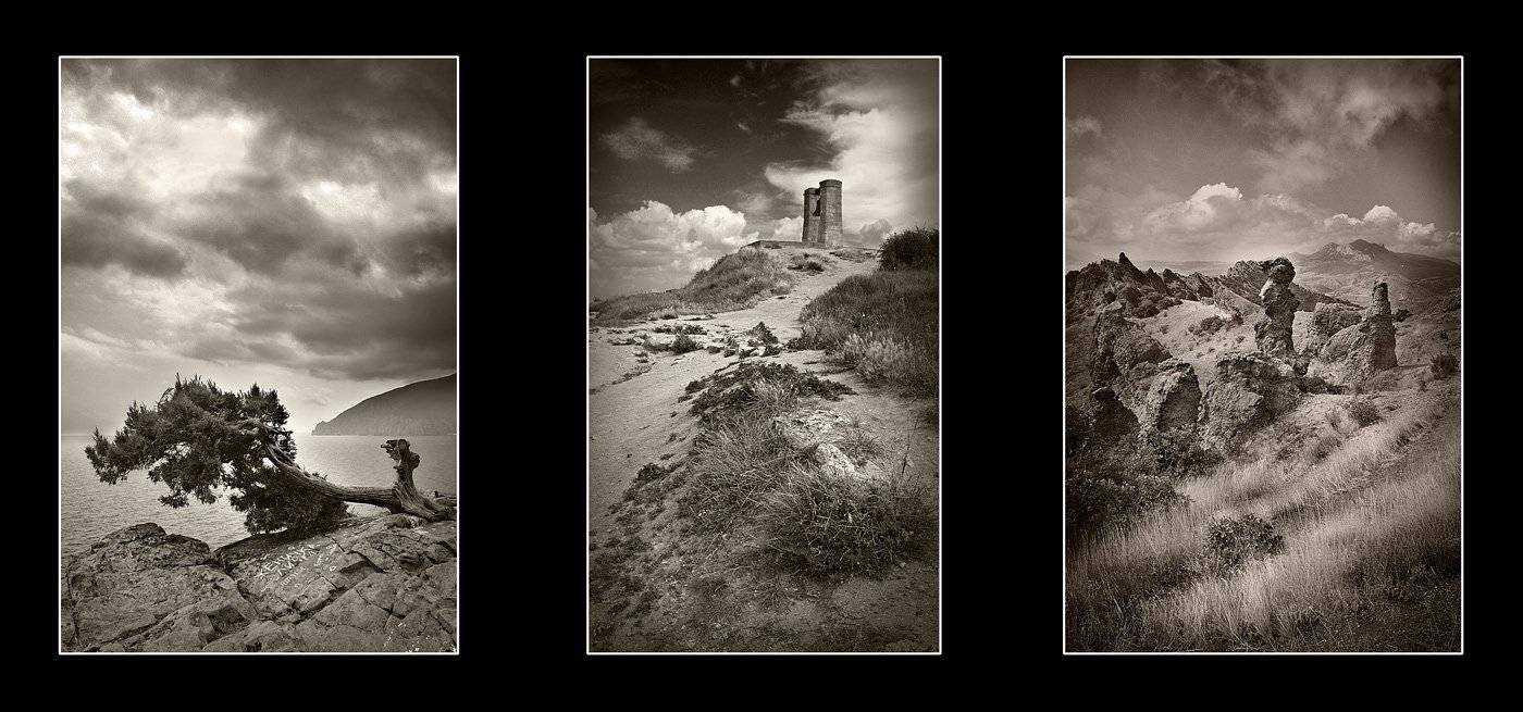 крым, облака, триптих, dimmm