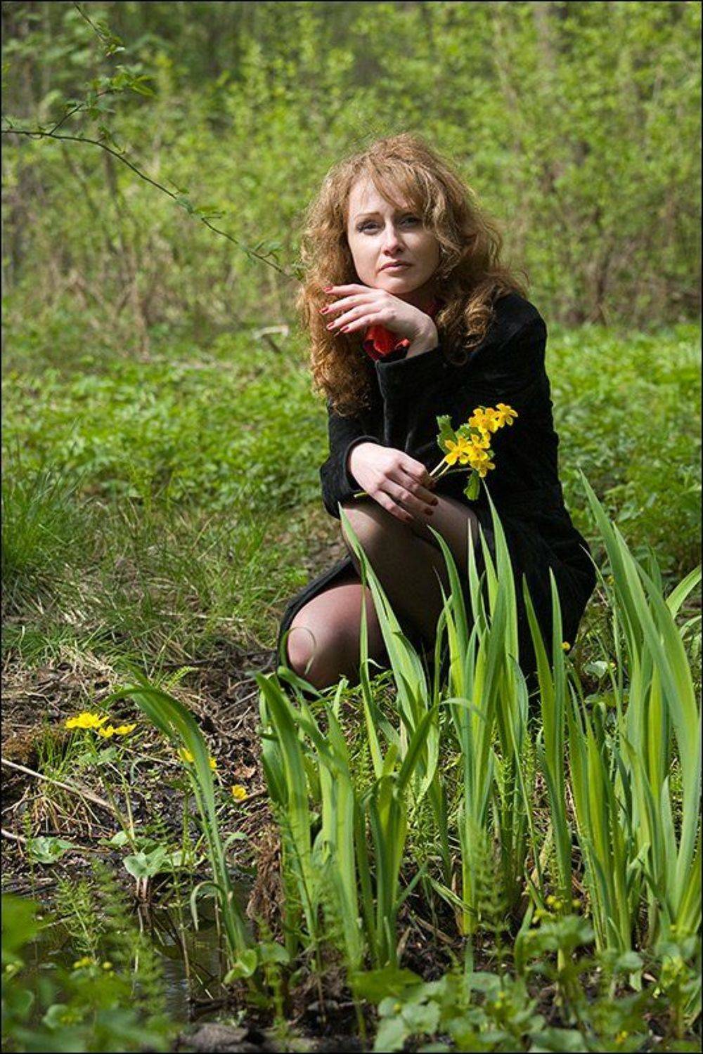 валерия, весна, лес, ручей, Братаев Юра