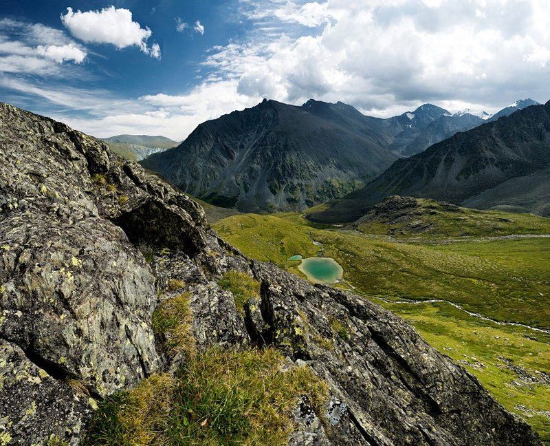 алтай, аккем, белуха, ак-оюк, ярлу,  долина 7 озер, горы 5 фото превью