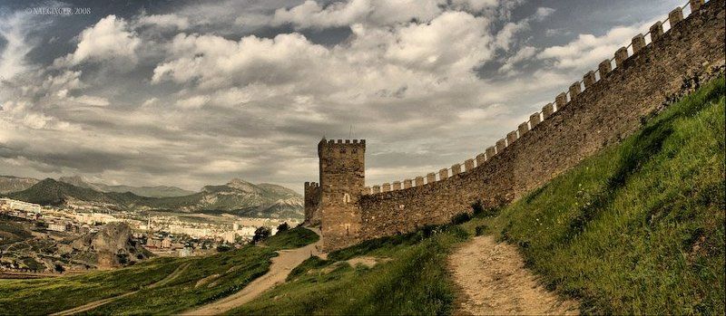 пейзаж Генуэзская крепость, Судак фото превью