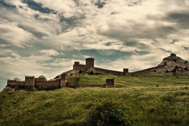 пейзаж Генуэзская крепость, Судак фото превью