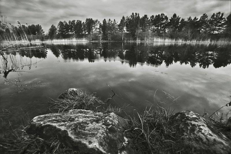 ладожский канал,небо,камни, Евгений Пугачев.