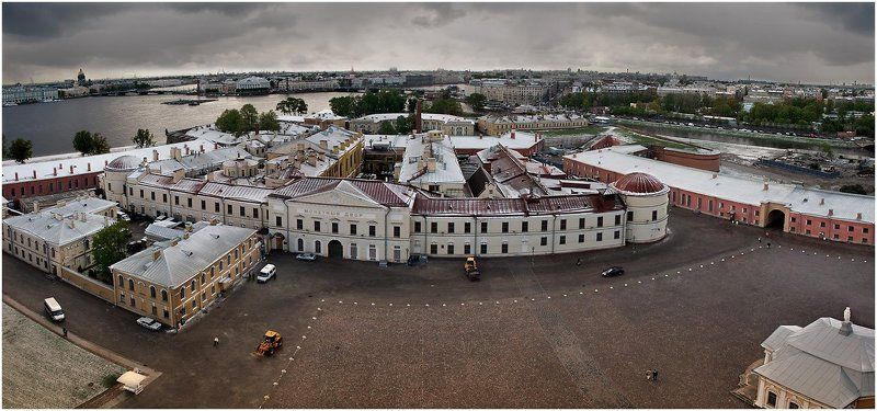 собор площадь панорама равелин куртина бастион Соборная площадь с колокольни Петропавловского собора фото превью