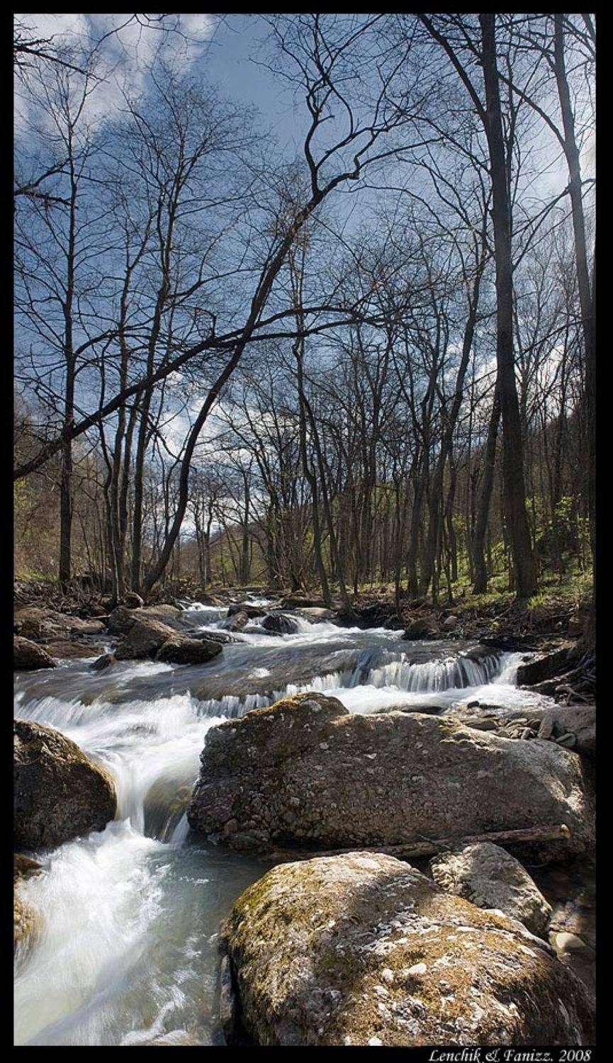 камни, вода,  деревья, весна, фаниз, faniz