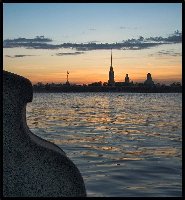 петербург, нева, петропавловка, набережная, весна, вечер, закат, Kirill Shapovalov