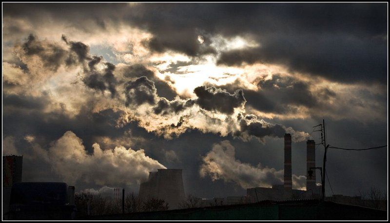 дым, трубы Аминьевское шоссе фото превью