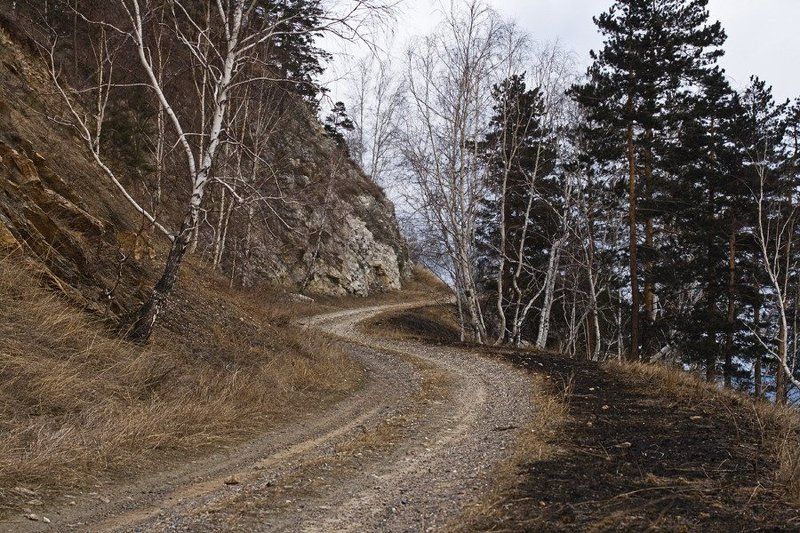 бурятия, перевал, мандрик, дорога Старые дороги фото превью