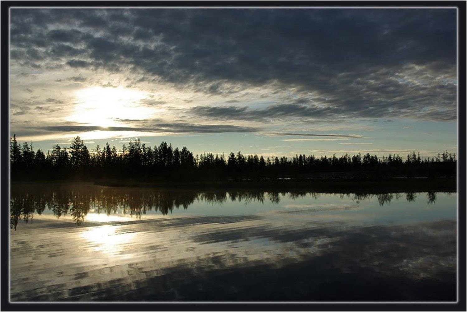 утро,река, Солодухин Виктор