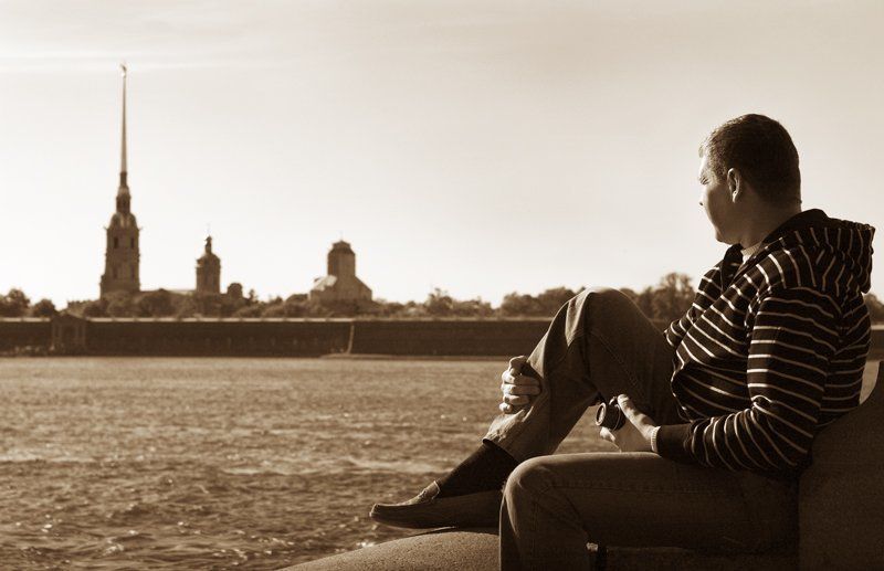 ежик,петропавловка,нева,троицкий мост Ежик в Петербурге фото превью