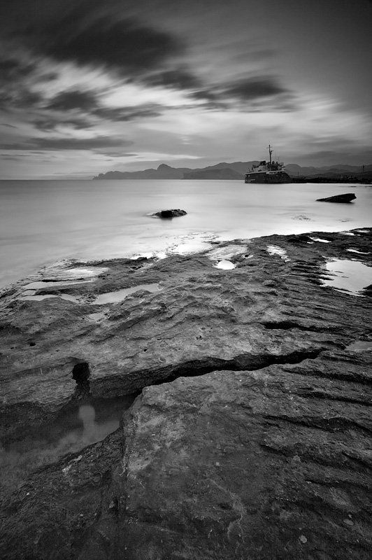 крым, весна, капсель, море, вечер Trapped in Time фото превью