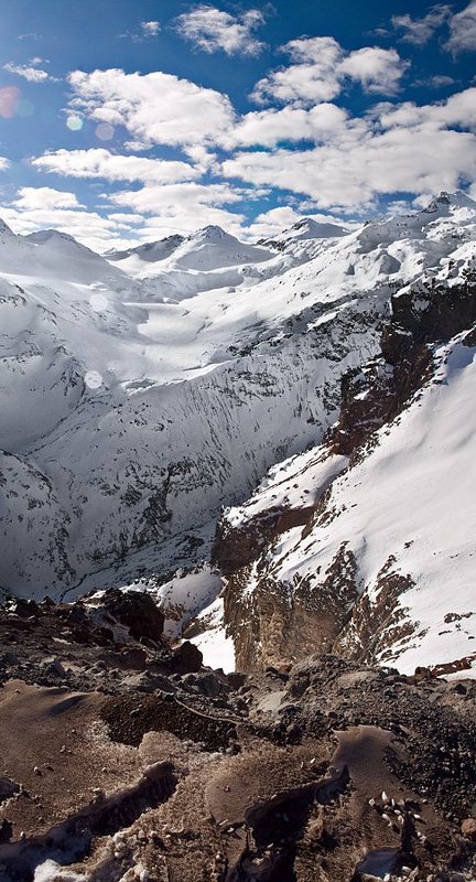 горы, облака, кавказ, приэльбрусье Ущелье Азау фото превью
