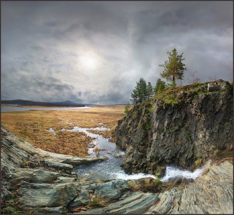 ручей, весна, поля Спускался ручей... фото превью