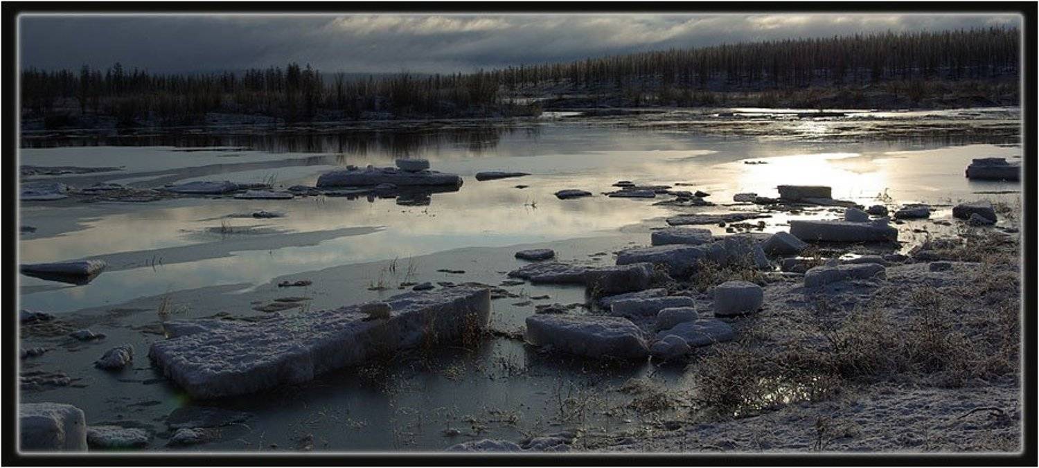 река,ледоход, Солодухин Виктор