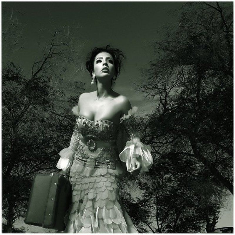 portfolio,advertising,kuwait Diana with a suitcase. фото превью
