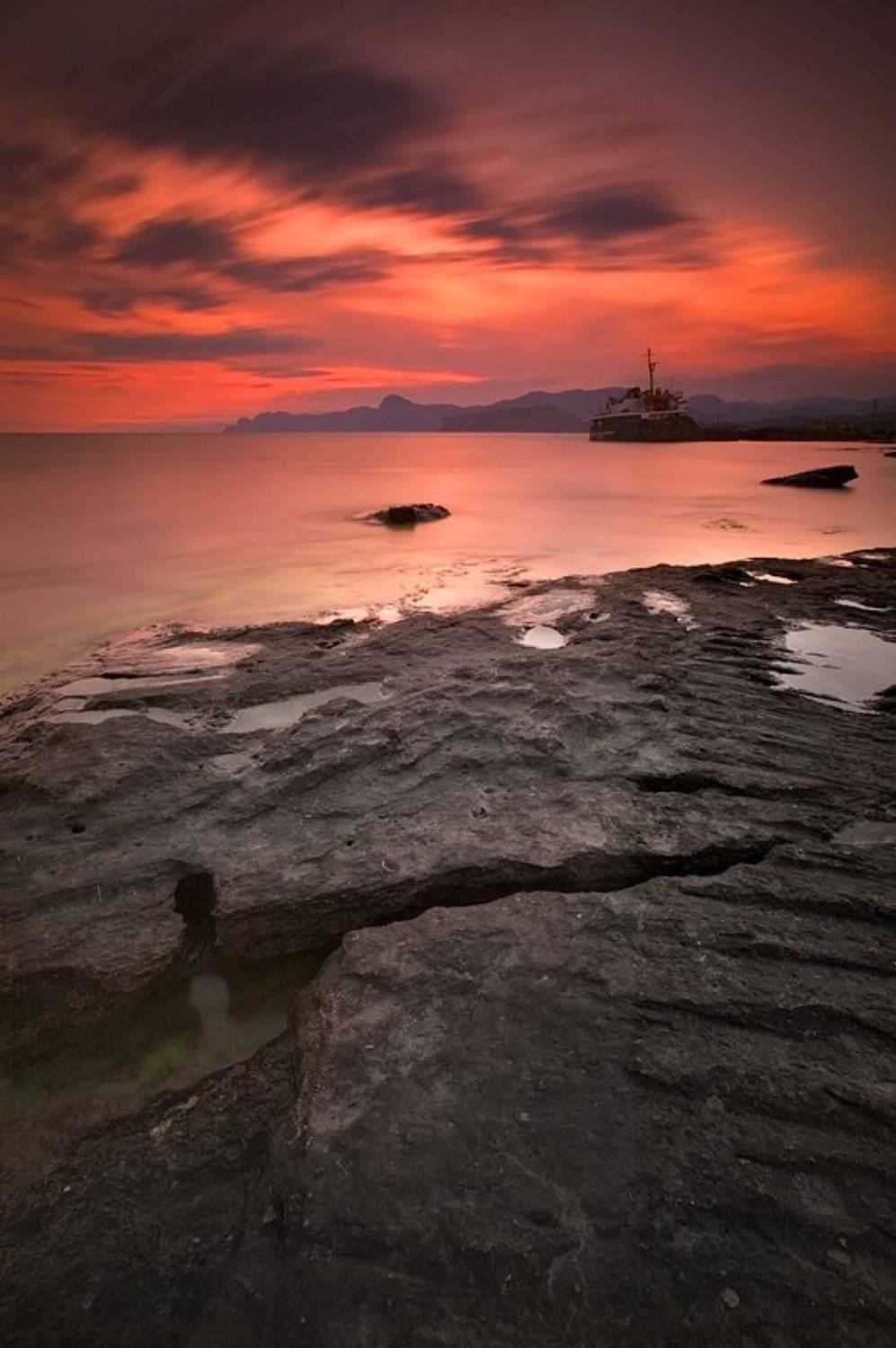 крым, весна, вечер, цвет, море, Виктор Державин