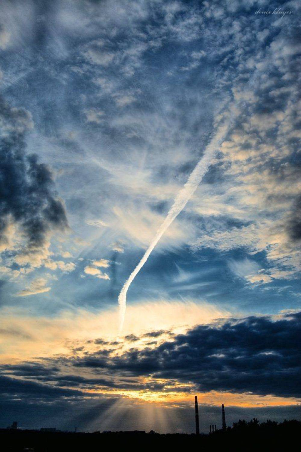 москва, город, закат, тучи, клюев, Денис Клюев