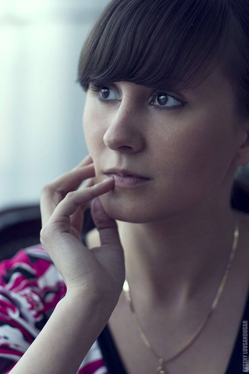 девушка, портрет, цифра, Евгений Лувсандугар