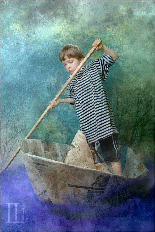 мальчик, лодка, Илья Панфилов