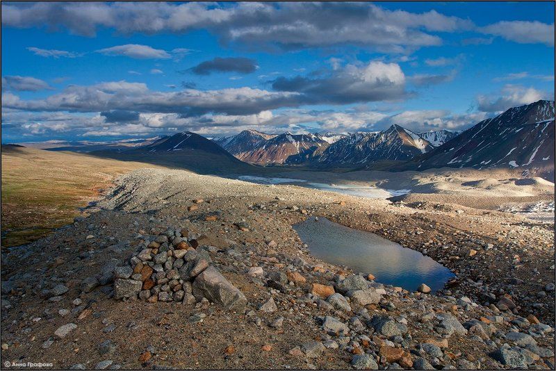 монголия, алтай, июнь, ледник потанина,  алтай таван богд, high camp, аня графова Вечер в \