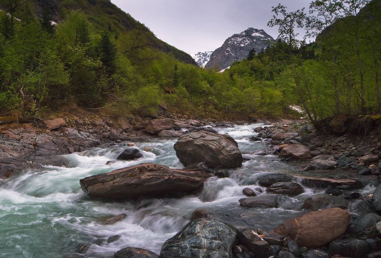 весна, май, домбай, аманауз, Николай Мысливцев