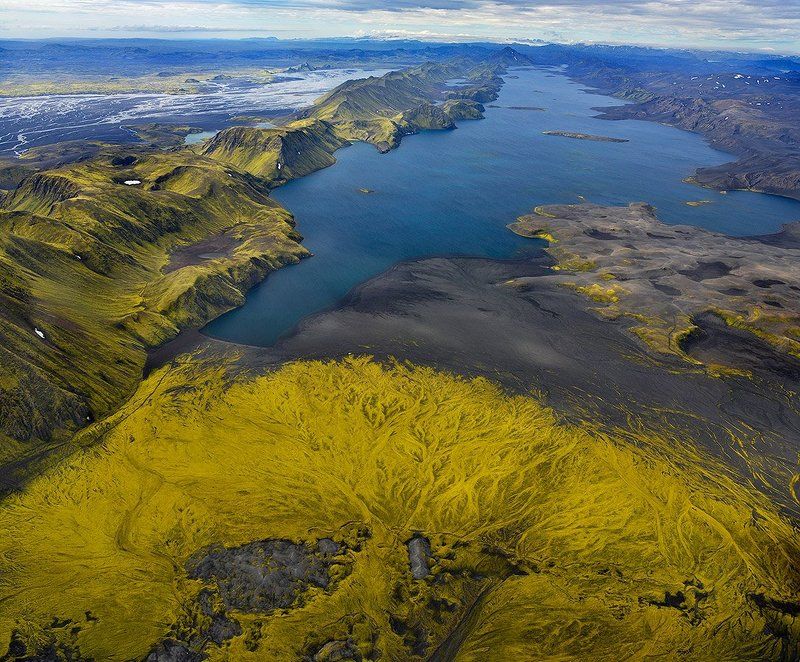 исландия Озеро Langisjór  (длинное озеро) фото превью