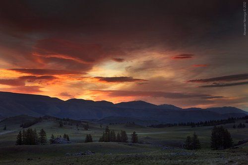 Рассвет на Алтае