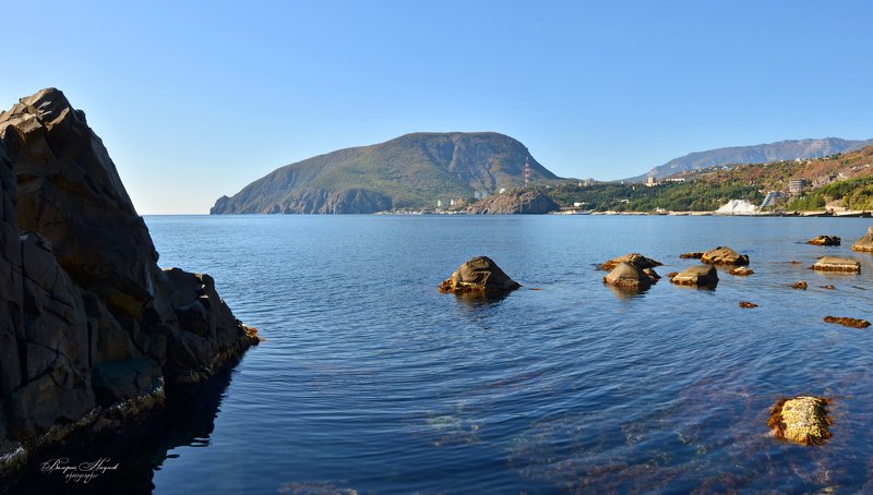 осень, крым, партенит, карасан, море. горы, аю-даг, утёс От Утёса на Аю-Даг фото превью