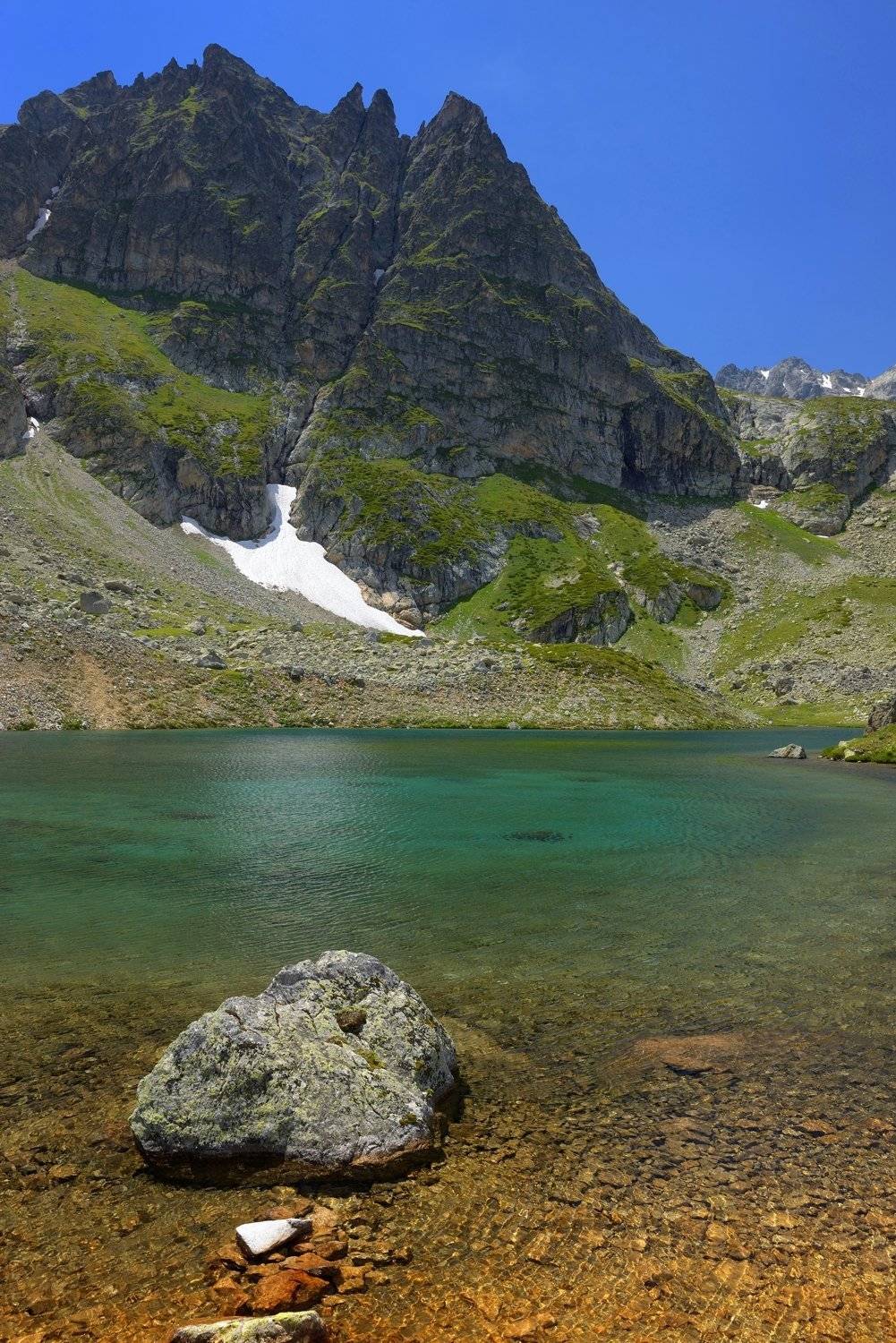 горы кавказ лето озеро, Александр Жарников