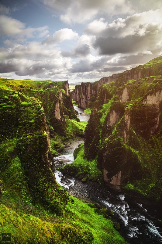 исландия iceland Fjaðrárgljúfur фото превью