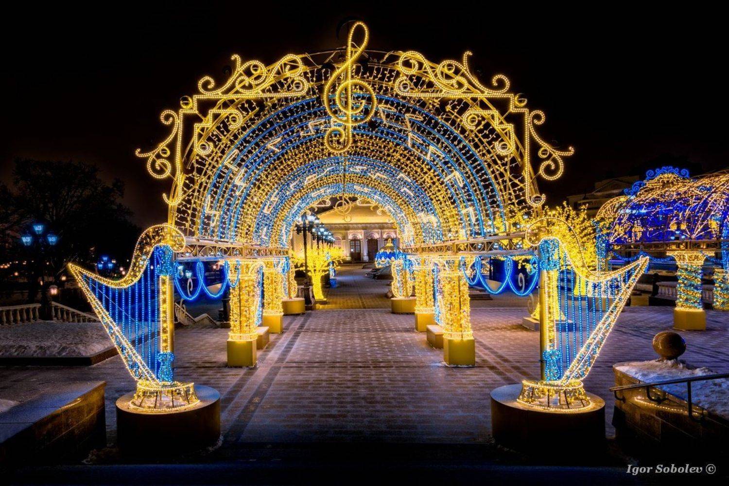 manezhnaya square, moscow, new year, Москва, манежная площадь, новый год, Игорь Соболев